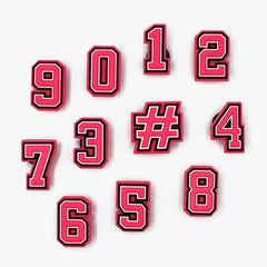 ST Pink Numbers Charms 11-Pack