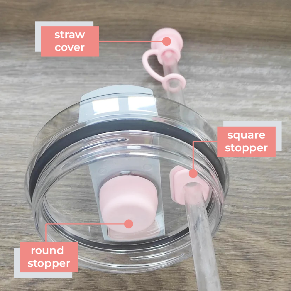 Silicone Spill Stopper Set (Pink)