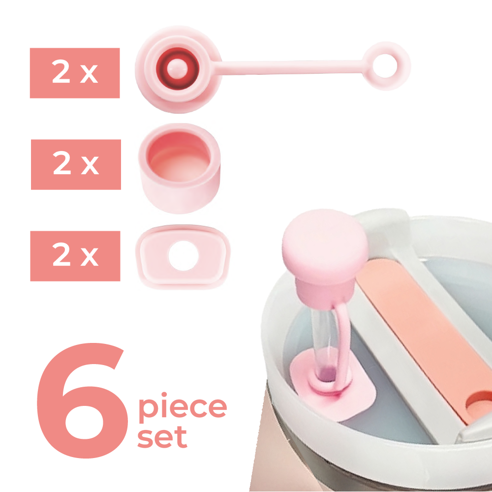 Silicone Spill Stopper Set (Pink)